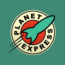 logo nave espacial planet express
